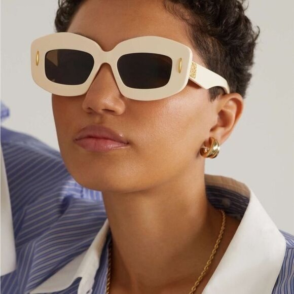 Loewe Sunglasses Square Rectangle Frame Anagram Acetate Screen‎ Shades OS main image 8